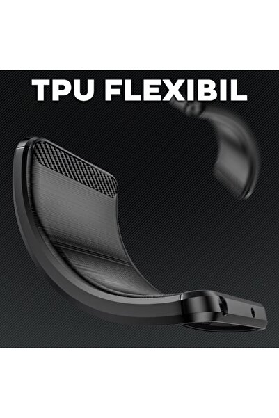 SKYDDAR INNOVATION Θήκη για OnePlus 13R, Σιλικόνη άνθρακα, Λεπτή σιλικόνη, με υφή ινών άνθρακα, σετ αυτοκόλλητων, Μπλε