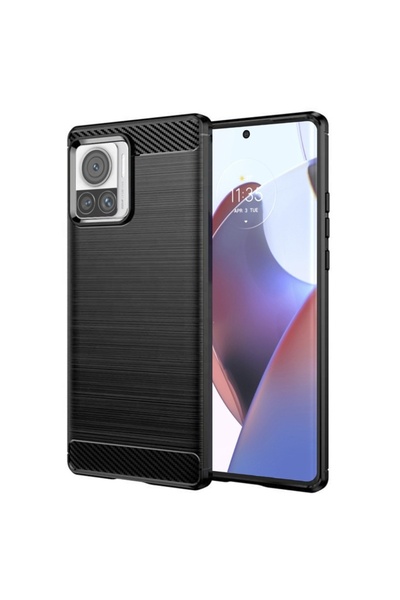 SKYDDAR INNOVATION Θήκη για Motorola Edge 30 Ultra, Σιλικόνη από Άνθρακα, Λεπ...