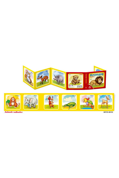 D-Toys Carte pliantă – Animale sălbatice