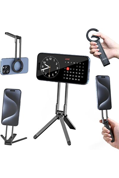 ulanzi حامل ثلاثي مغناطيسي MA30 لهاتف iPhone (أسود)