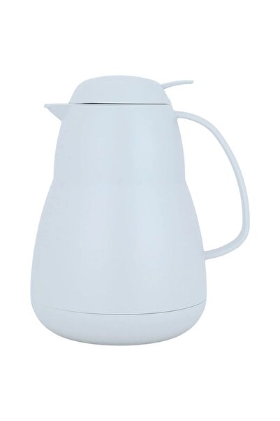 Helios thermos, 1 liter, thermal glass inner container, plastic outer shell - white