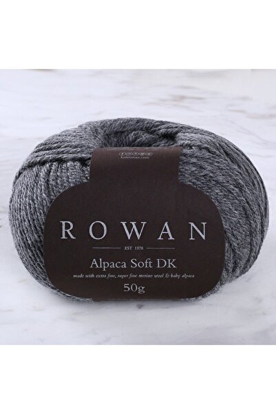 Rowan خيط الحياكة اليدوية الناعم من الألبكة DK 50 جرام - رمادي - 00211