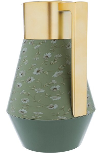 Everest Lydia ProThermos, 1 liter, colorful pattern, thermal glass inner shell- light gray