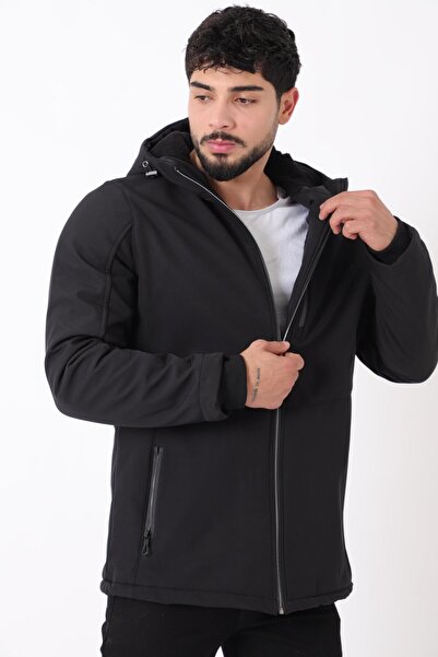 Stilkombin Space Hooded Softshell Winter Coat with Fur Lining Pldp 3010_50454