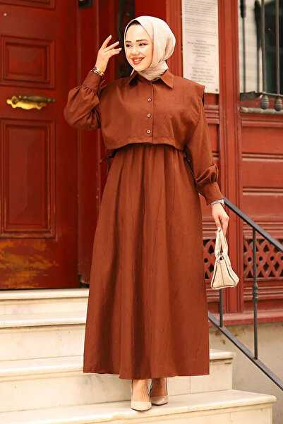 Tesettür Diyarı Γυναικεία Ρούχα Τεσεττούρ, Τοπ με Λεπτομέρεια Τσέπης, Ύφασμα ...