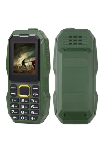 DAR Classic Mobile Phone with Big Buttons, 1.8" Screen, Dual SIM, 5800 mAh Battery, LED Flashlight, Radio,