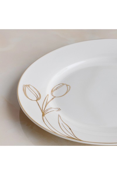 Generic Tulip Porcelain Side Plate - 19 cm