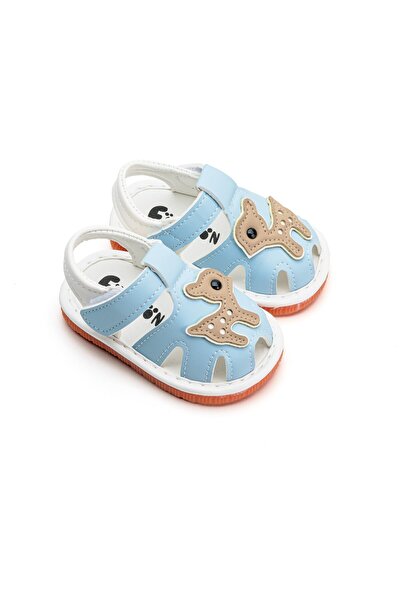 Mixbo Children's Sandals with Velcro Closure, Soft Insole, Blue, Size 19 EU