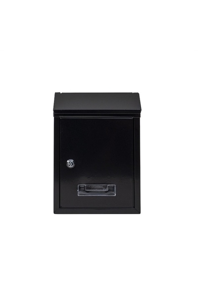 FOXMAG24 Metal mailbox, dimensions 21.7x7x30cm, with front opening and key, wall mounting