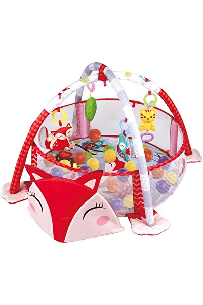 Factory Price Cute Fox Designed Activity Play Gym with Ball Pit