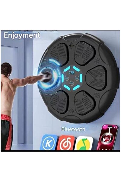 FOXMAG24 Aparat de box interactiv, Bluetooth, afișaj cu lovituri, țintă LED, suport de perete, pentru adulți/copii