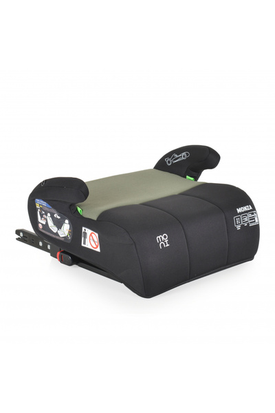 Moni Car booster seat for children Monza Green 125-150 cm with plush toy included, R129 certification,