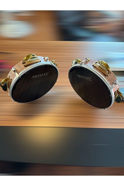 Mitello طبلة زنجرية احترافية من الألياف مقاس 22 بوصة مع زنجرية نحاسية - مع علبة هدية