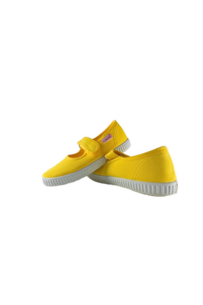 PIKKABOO - Cienta Amarillo Loop & Strap-by Kids Comfort Shoes