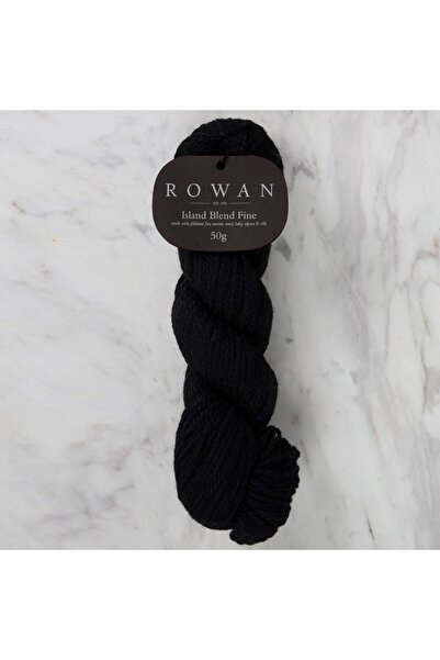 Rowan خيط حياكة يدوي أسود فاخر من إيزلند بلند - 111