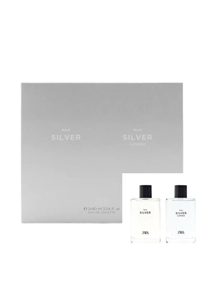 Zara SILVER + SILVER SUMMER ERKEK PARFÜM 2 X 90 ML EDT