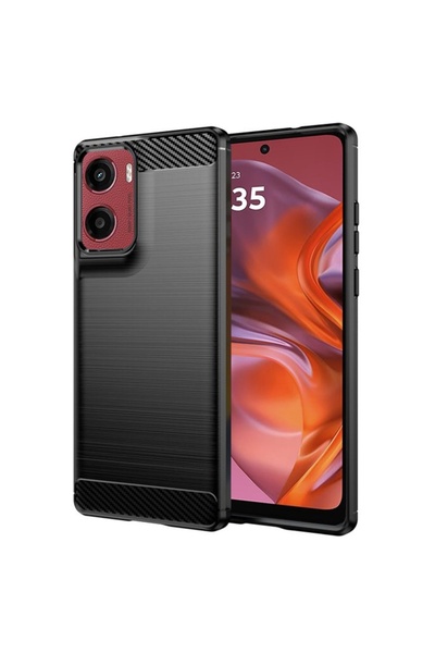 SKYDDAR INNOVATION Θήκη για Motorola Moto G05 / Moto E15, Σιλικόνη από ανθρακ...