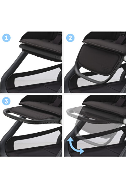 Bugaboo Customised Dragonfly Black/Grey Melange Stroller