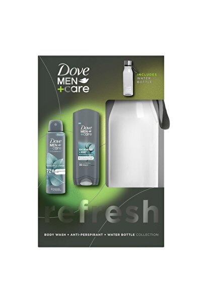 Dove Men+ Care set, shower gel+deodorant spray+water bottle, 1pc