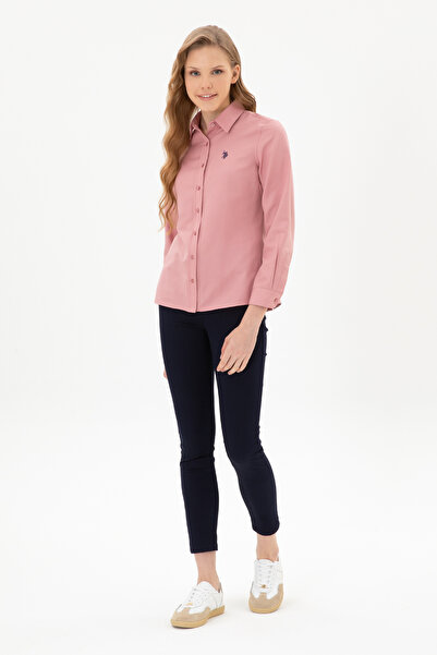 U.S. Polo Assn. Kadın Orkide Uzun Kollu Basic Gömlek 50316711-VR221