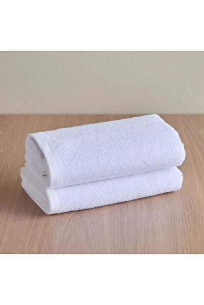 Generic Estella Popcorn 2-Piece 420 GSM Turkish Cotton Hand Towel Set - 40x70 cm