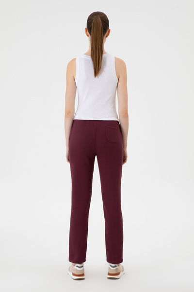 U.S. Polo Assn. Kadın Bordo Şardonlu Eşofman Altı 50313583-VR177