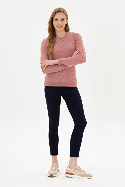 U.S. Polo Assn. Women's Navy Blue Toothpick Fit Canvas Pants 50316852-Vr033