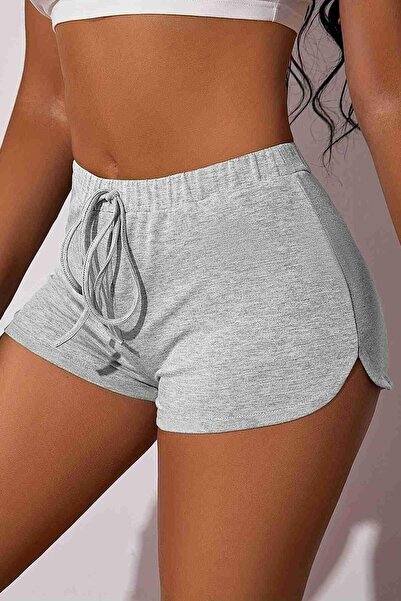 Afri Casual Summer Sports Stylish Gray Women's Mini Shorts