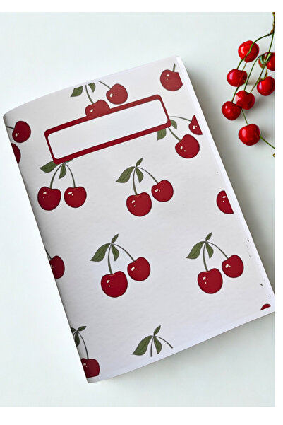 elviano Special Design Cherry Unlined Notebook 20 Sheets