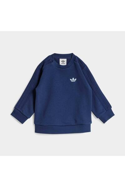 adidas Denim Crew Set Kids Blue Tracksuit Set
