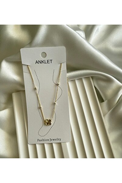 Dropaksesuar & Zirkon Taşlı Çift Taraflı Halhal