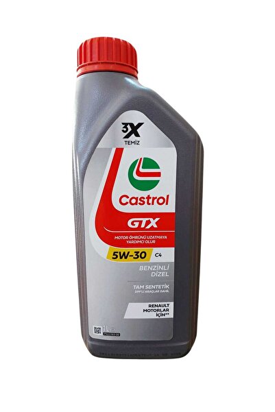 CASTROL GTX 5W-30 Tam Sentetik Motor Yağı 1 Lt (Benzin-Dizel) (Ü.T:16.03.2025)