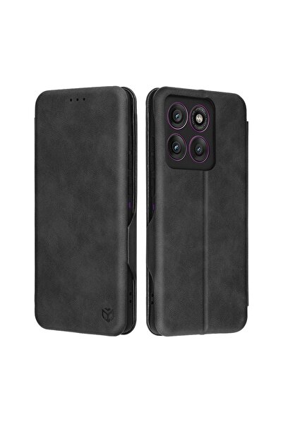 Techsuit Husă pentru Motorola Edge 60 Pro - Safe Wallet Plus - Neagră
