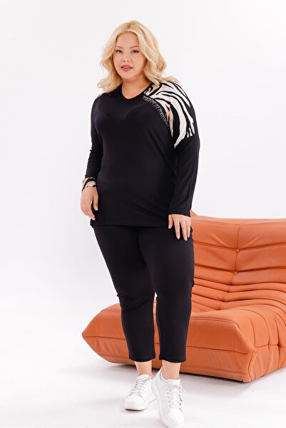 Siyezen Shoulder Detailed Cotton Lycra Set