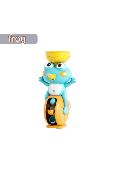 Choice blue frog New Frog/ Bird Waterwheel Bath Toy for Children Kid Water Play Game in Shower Montessori G