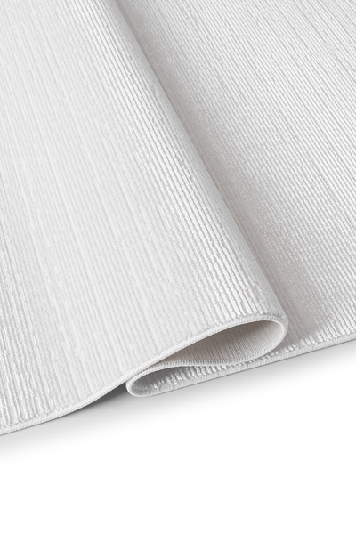 Terra Halı Yıkanabilir Antialerjik Kaymaz Taban Beyaz Koridor Salon Halısı 02294 Lotus