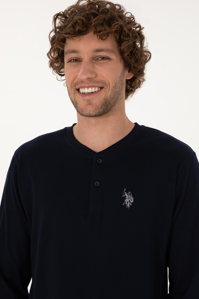 U.S. Polo Assn. Men's Navy Blue Pajama Set 50318607-Vr033