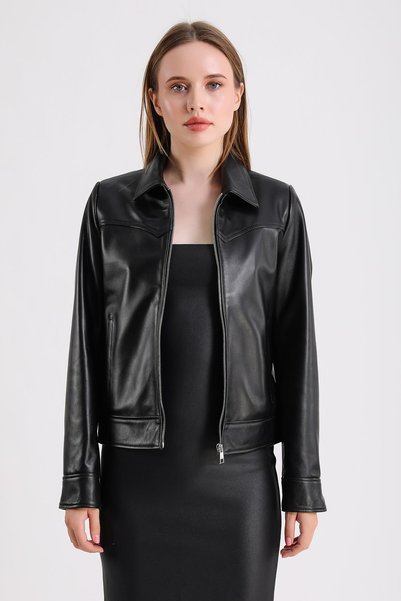 MQ Leather Maroquin Leather Carole Women's Leather Jacket