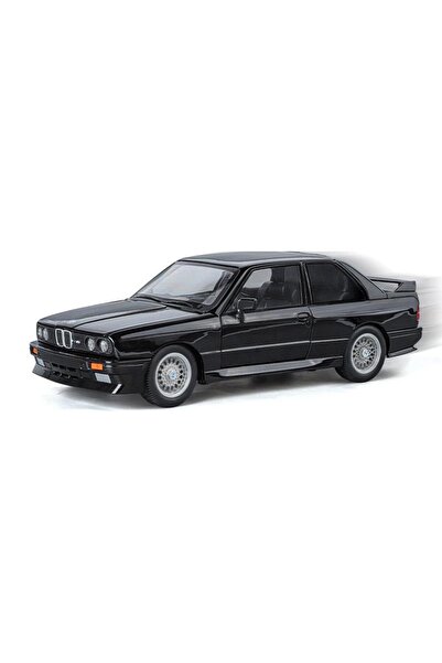 alpmodel 1988 BMW M3 E30 1:24 Diecast Metal Model Araba Koleksiyon Sesli Işıklı Siyah