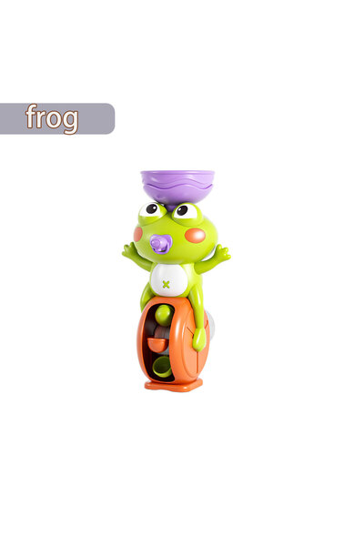 Choice green frog New Frog/ Bird Waterwheel Bath Toy for Children Kid Water Play Game in Shower Montessori