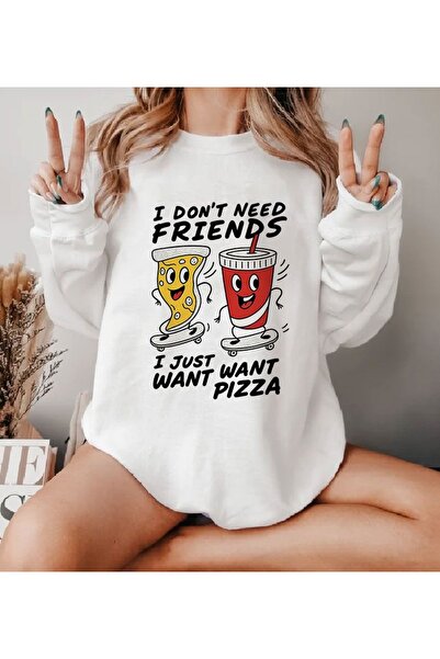 Aether سويت شيرت مطبوع بأكمام طويلة وقصة كبيرة الحجم