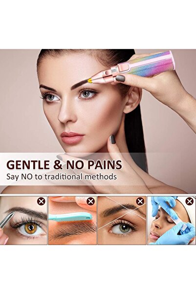 Generic New Facial Hair Remover Women, Eyebrow Trimmer Flawless Hair Remover Portable Electric Flawless Razo