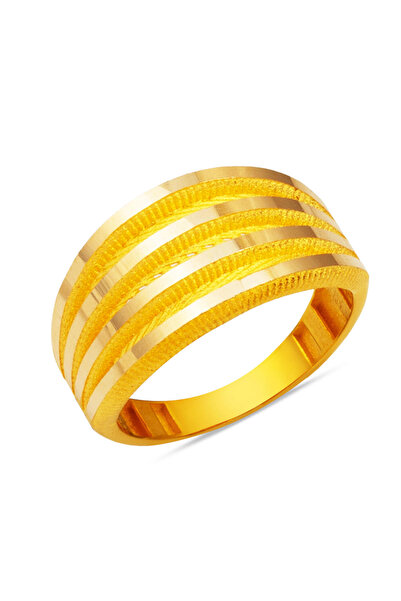 Bilezikci Ajda Altın 14 Ayar Yüzük 4 Sıra