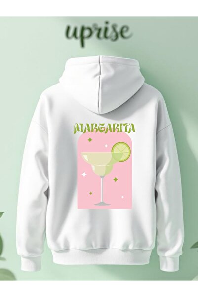 Vordevia سويت شيرت كبير الحجم من القطن بطبعة مارغريتا بثلاث خيوط