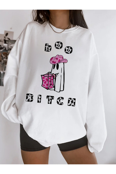 Bengi Clothing Μακρυμάνικο φούτερ με στάμπα Premium Oversize Cut