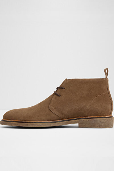 Aldo JEFREY - Erkek Kahverengi Hakiki Süet Slip-On Şık Bot