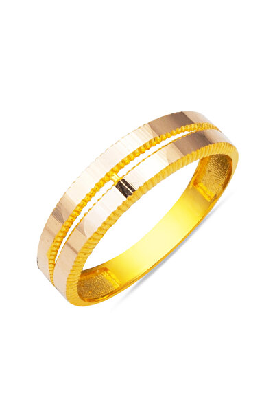 Bilezikci Ajda 14 Ayar Altın Yüzük 2 Sıra