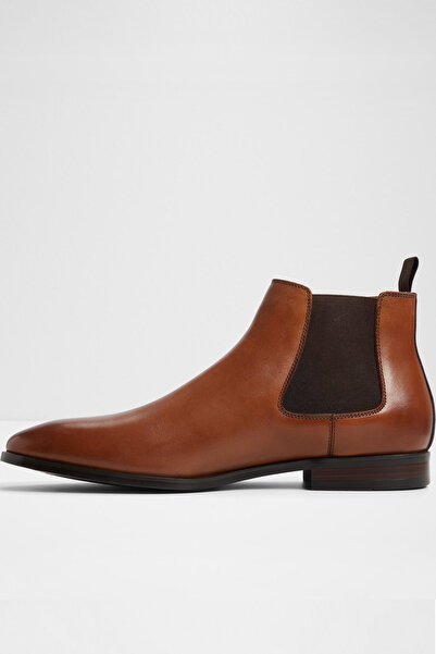Aldo SOSA - Erkek Taba Hakiki Deri Slip-On Chelsea Bot
