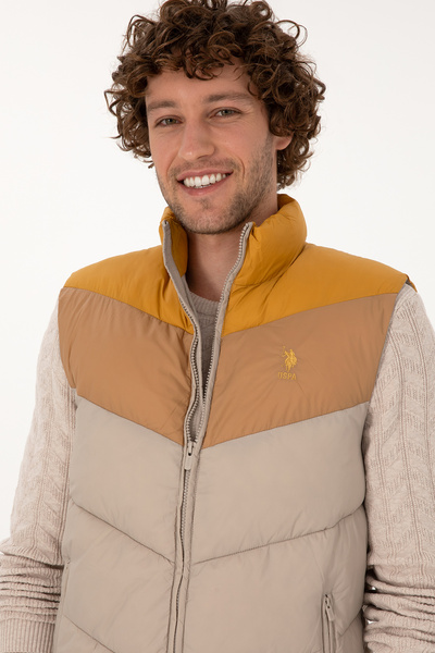 U.S. Polo Assn. Men's Camel Vest 50311644-Vr015