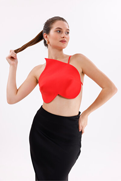 Majoristik Kalp Büstiyer Ters Model Sırt Dekolteli